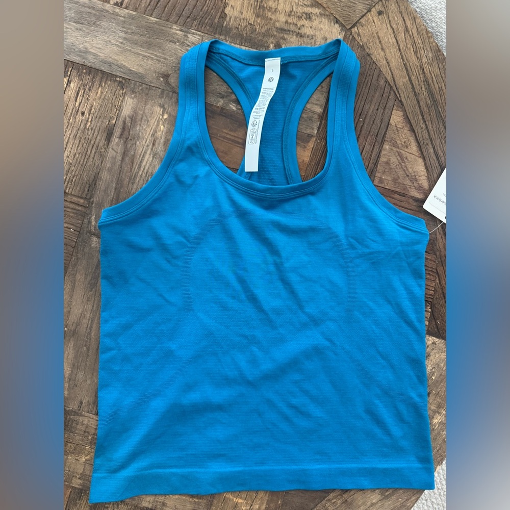 Lululemon Hawaiian Blue Swiftly Tank, 6